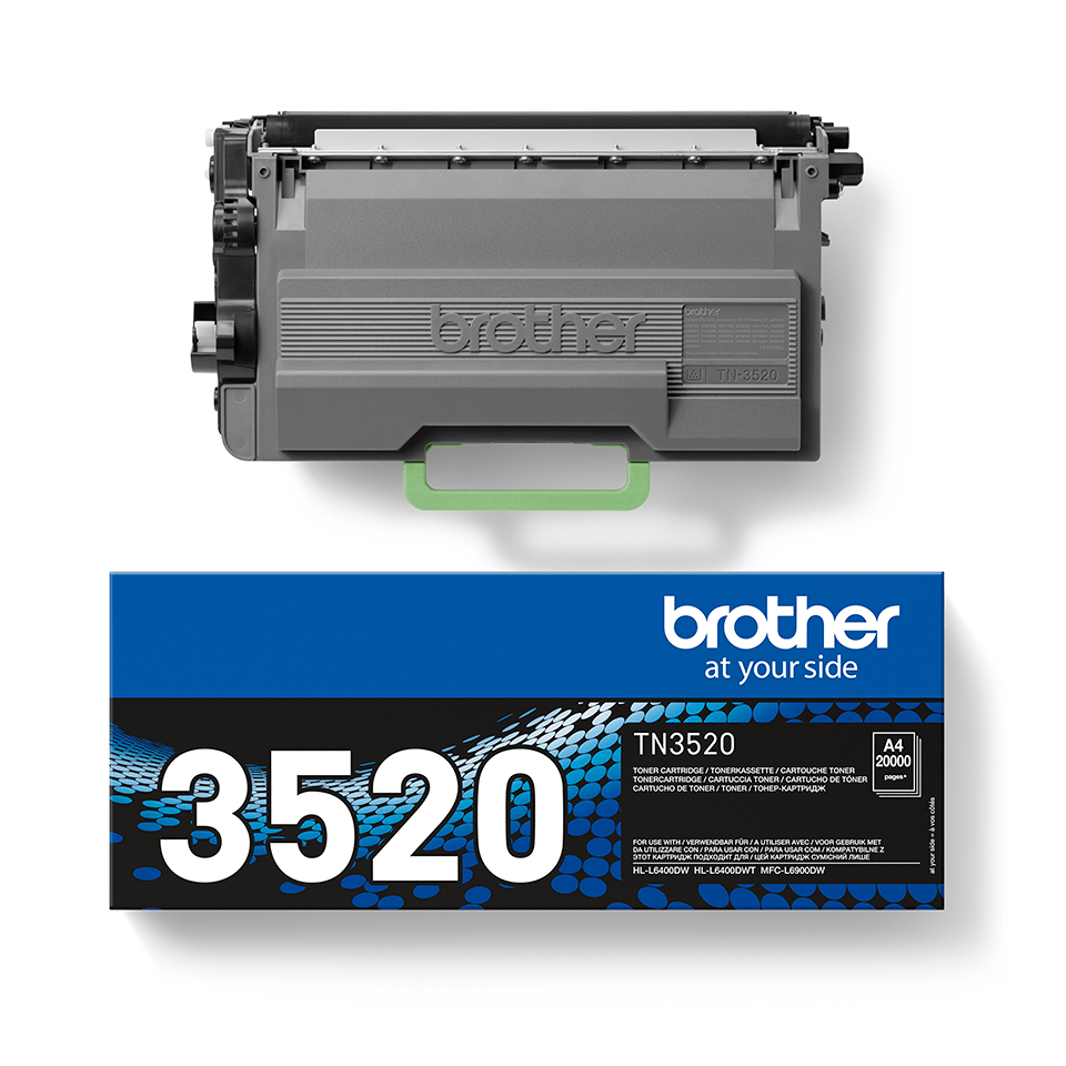Genuine Brother TN-3520 Ultra High Yield Toner Cartridge – Black  3